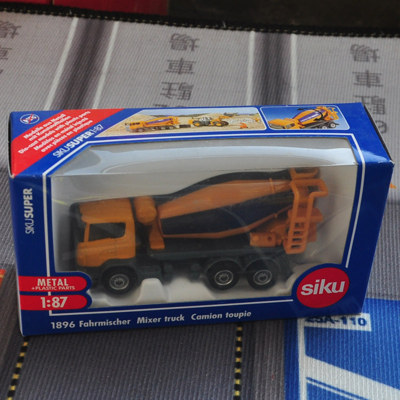 实物拍摄 现货 德国siku仕高 1896 水泥搅拌车 全新盒装 包邮