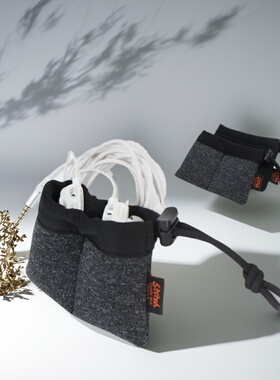 HiFi入耳式耳塞收纳包分体式耳机线包收纳袋防磕碰撞刮花绕线器