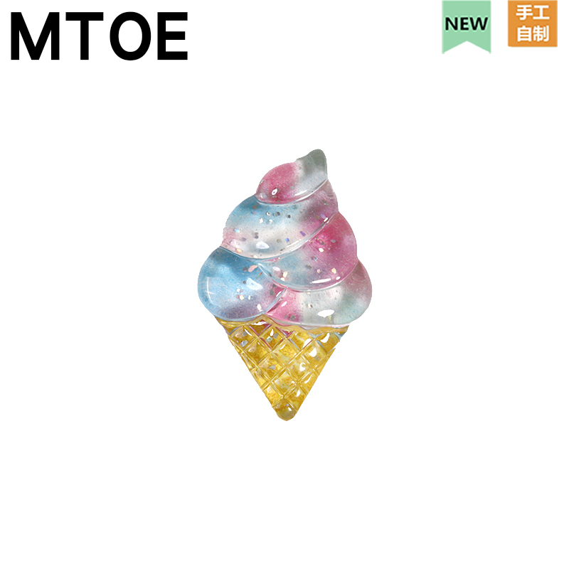 炫彩冰淇淋洞洞鞋配饰diy