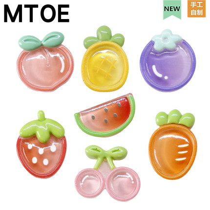 MTOE 可爱水果洞洞鞋配饰diy鞋带扣扑家大孔nativ小孔鞋花备注c-2