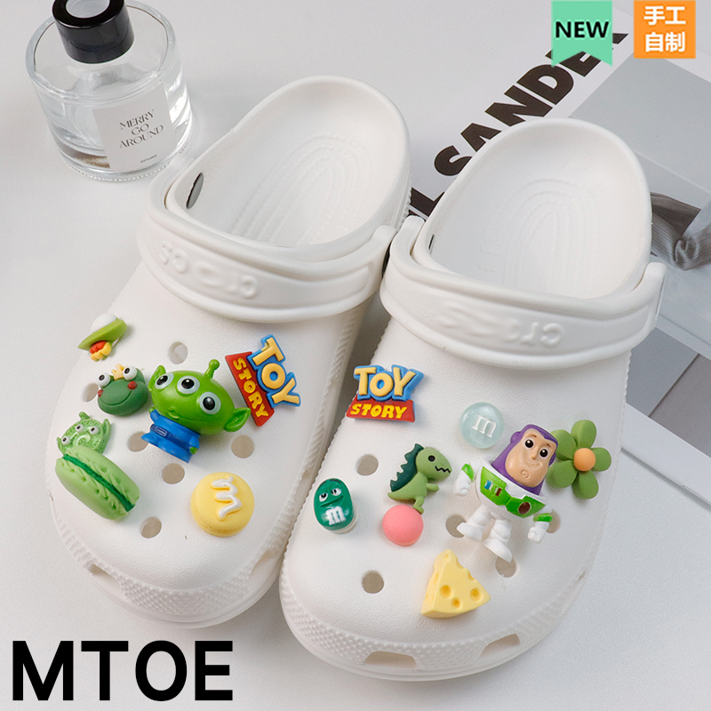 三眼仔套装Crocs洞洞鞋配饰diy
