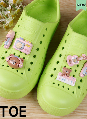 MTOE 音乐小熊native儿童洞洞鞋配饰diy鞋扣 如需成人鞋联系备注