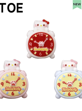 MTOE 3D猫咪闹钟洞洞鞋配饰diy配件鞋带扣扑家大孔nativ鞋备注F4