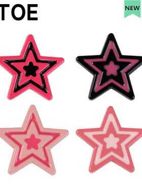MTOE 芭比粉五星洞洞鞋配饰diy鞋带扣y2k配件浦西鞋花备注1-7