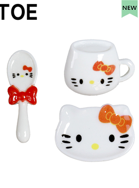 猫咪餐盘洞洞鞋配饰diy