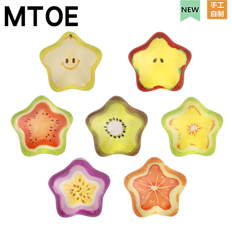 MTOE 水果切片五星洞洞鞋配饰diy鞋带扣配件native扑西鞋花备注D2