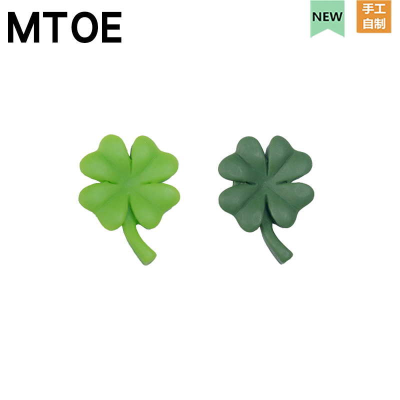 幸运四叶草洞洞鞋配饰diy鞋带扣