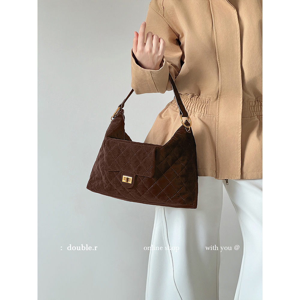 DOUBLE.R小瑞靓包小香菱格斜挎包