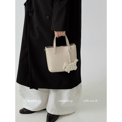 DOUBLE.R小瑞靓包软皮通勤托特包