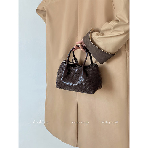 DOUBLE.R小瑞靓包手工编织斜挎包