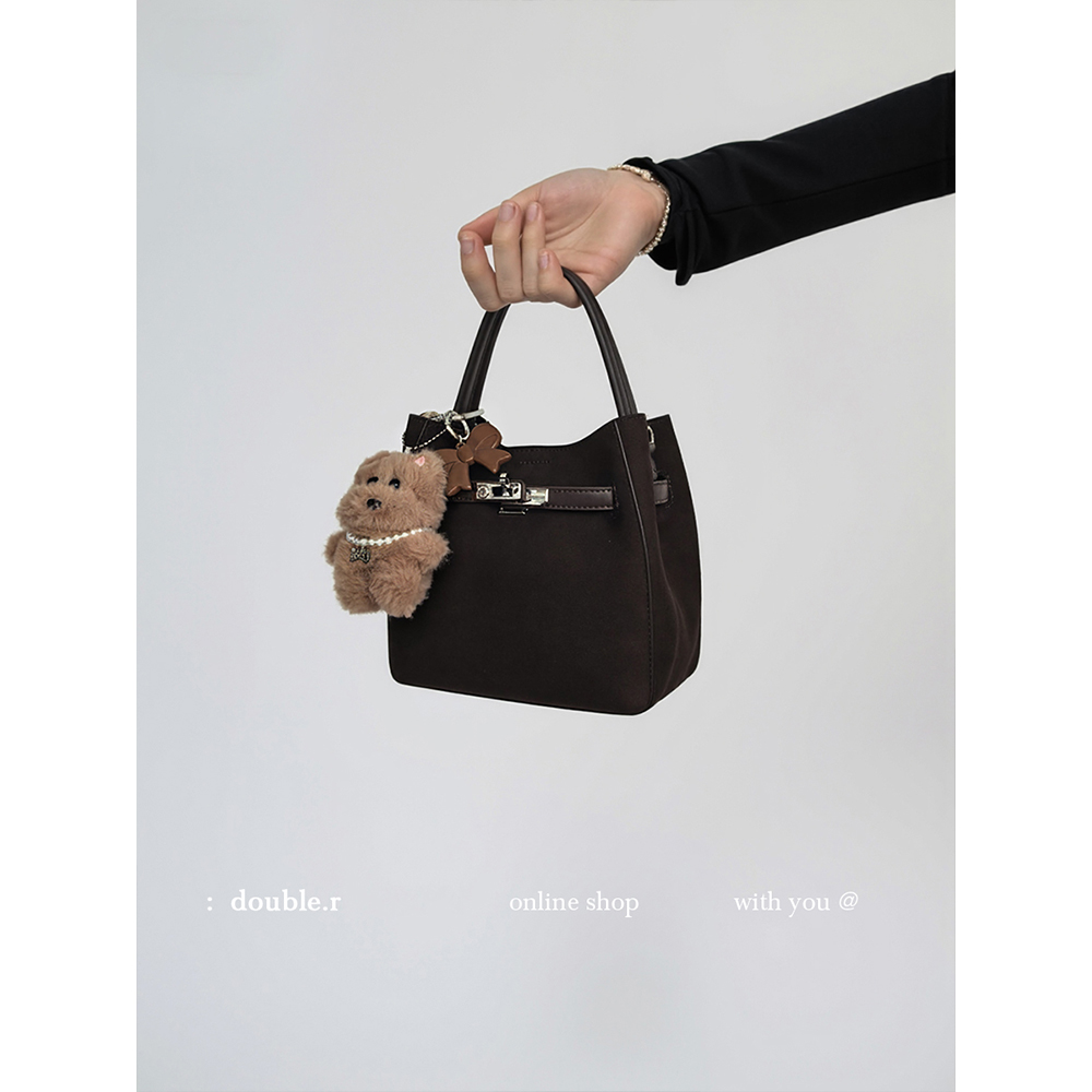 DOUBLE.R小瑞靓包磨砂软皮斜挎包