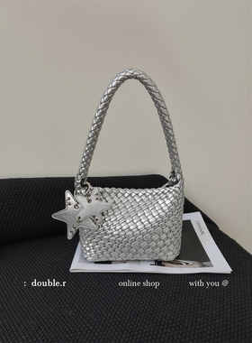 小瑞靓包 泛光·手作 编织托特包包女包2025新款单肩斜挎包大容量