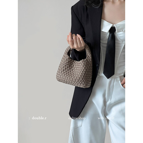 DOUBLE.R小瑞靓包手工编织斜挎包