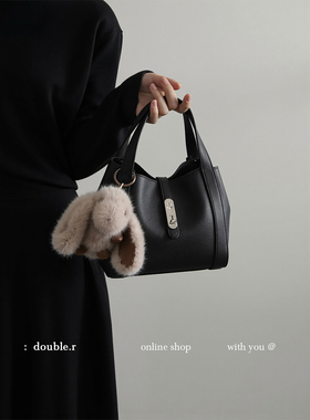 原创·小瑞靓包 珍藏片刻 荔枝纹菜篮子水桶包女2026新款手提斜挎