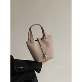 水桶包 荔枝纹软皮菜篮子包手提包包女包2026新款 小瑞靓包 高质版