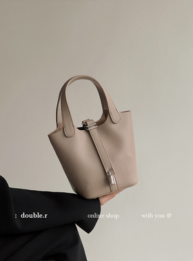 小瑞靓包/高质版 荔枝纹软皮菜篮子包手提包包女包2025新款水桶包