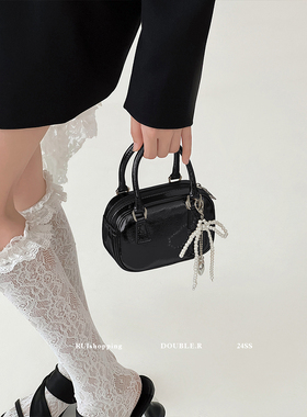 小瑞靓包 树与光 保龄球手机包小方包包女2025新款手提单肩斜挎包