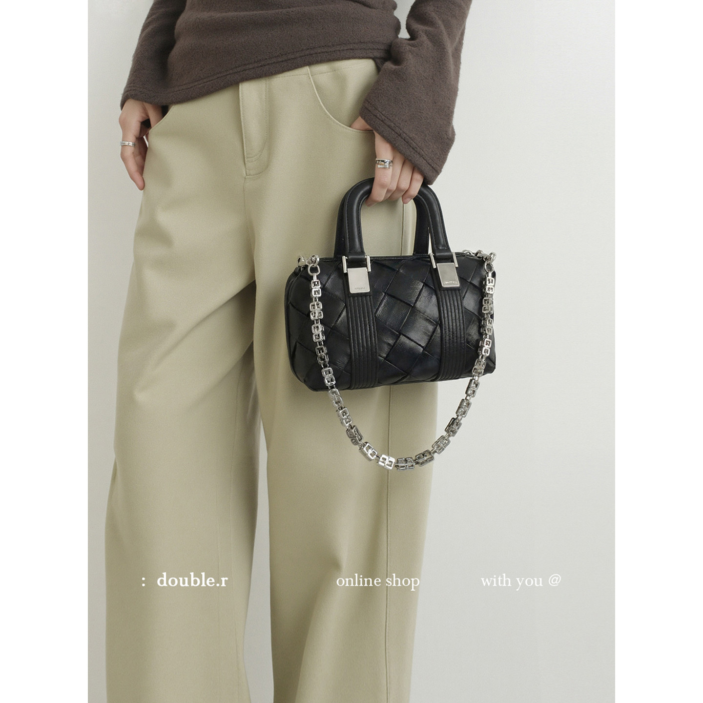 原创·【官方立减】小瑞靓包 晴耕录 手工编织菱格包2026新款女包,箱包皮具/热销女包/男包,通用款女包,淘宝优惠券,粉丝福利购,淘宝优惠卷