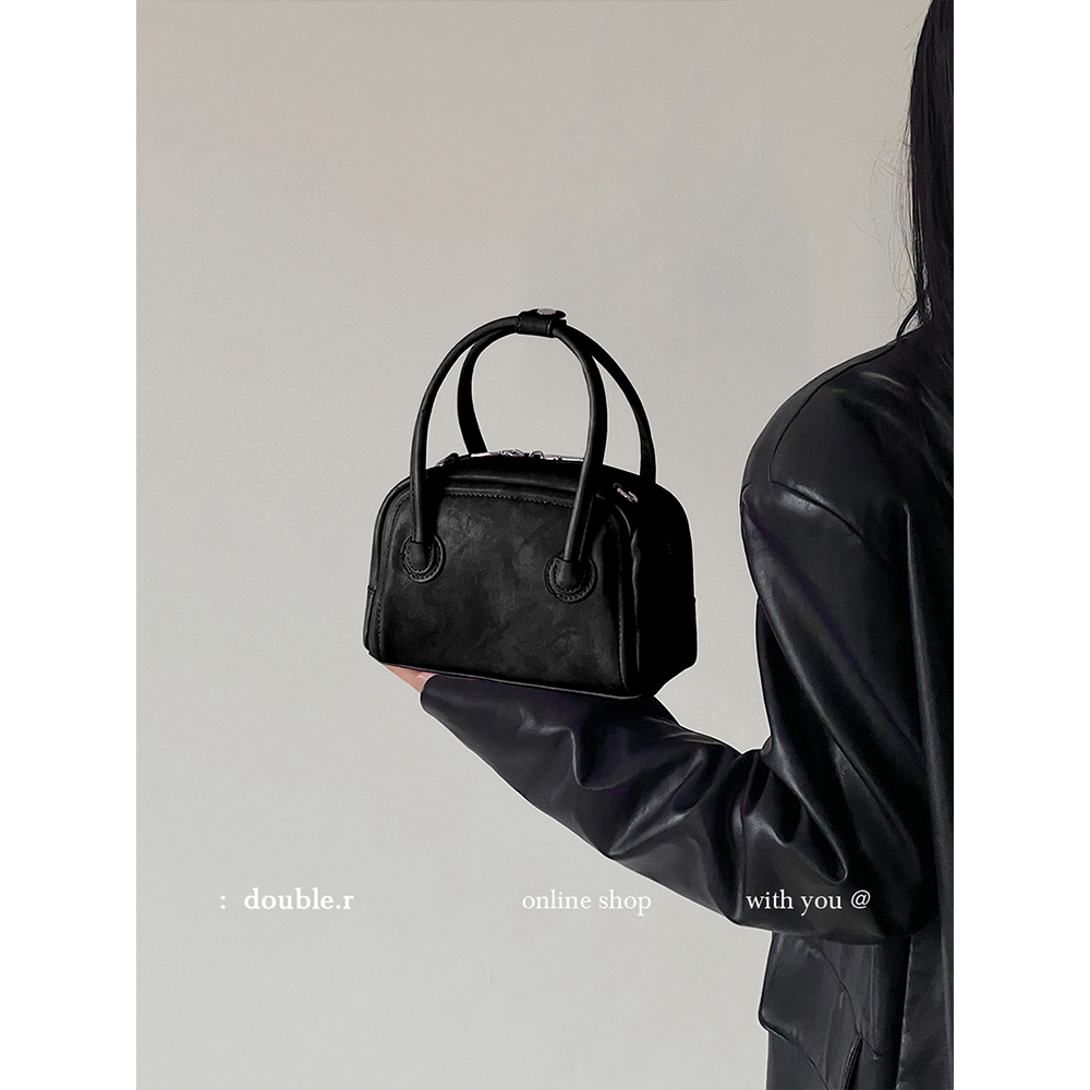 DOUBLE.R小瑞靓包保龄球手提包女