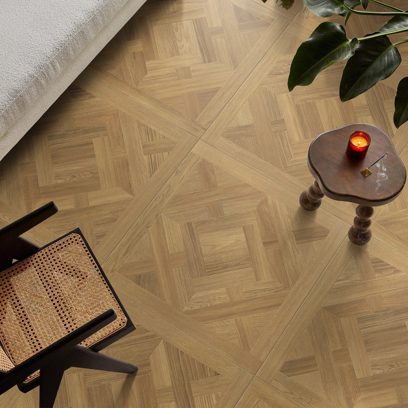 六贝 法式木纹瓷砖地砖800x800客厅地板砖防滑仿实木卧室阳台复古