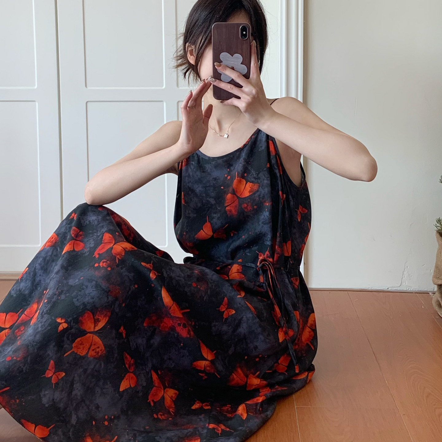 长款棉绸睡裙女夏人造棉睡衣裙绵绸吊带连衣裙妈妈大码爆款居家薄