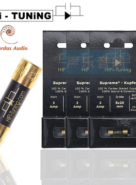 有货在德国HiFi-Tuning 卡达斯 Cardas镀金保险丝5×20mm温暖润泽