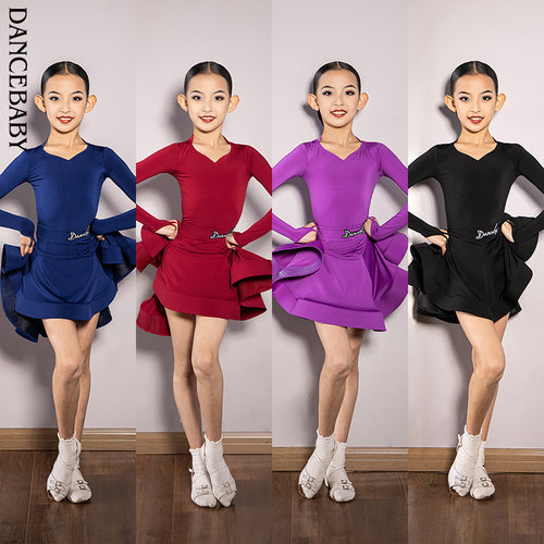 分体两件套拉丁舞儿童规定服