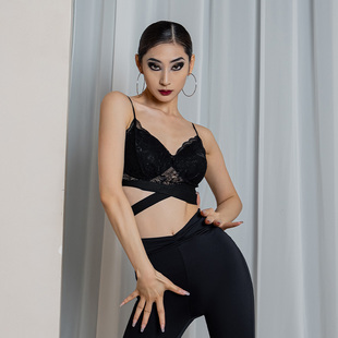DANCEBABY拉丁舞专用内衣品牌舞蹈上衣舞衣女蕾丝吊带内衣YD252