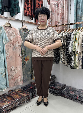 中年妈妈休闲运动套装女夏