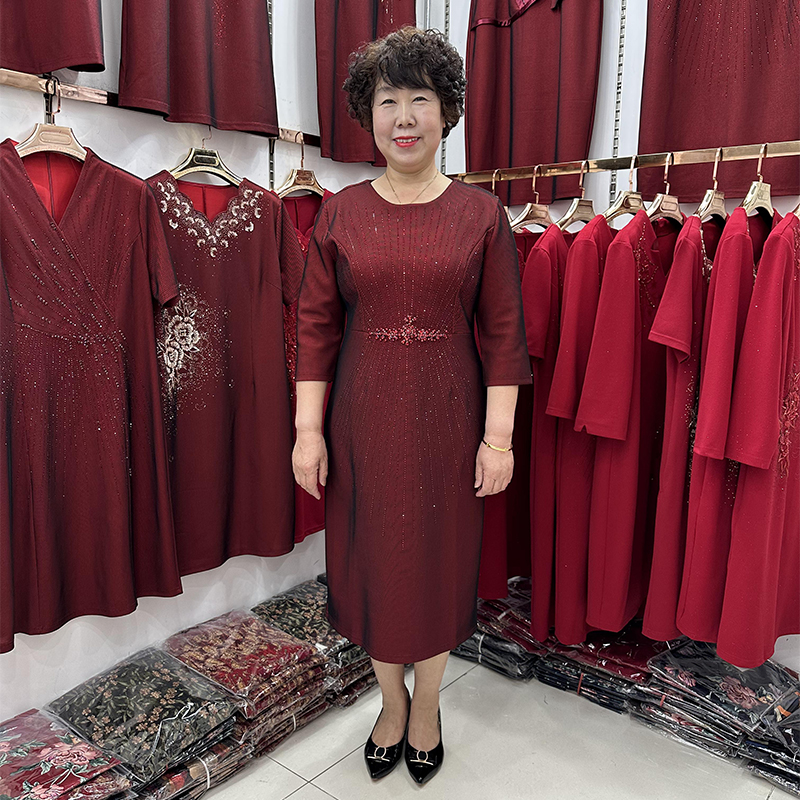 五一高端喜婆婆婚宴连衣裙