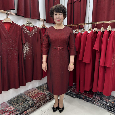 五一高端喜婆婆婚宴连衣裙