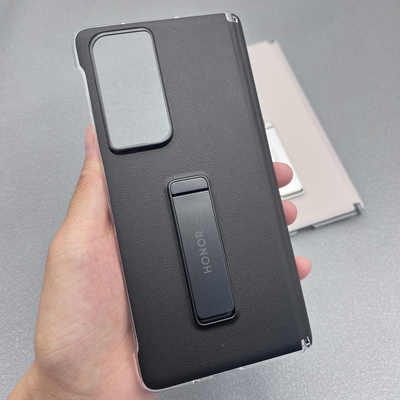 适用荣耀magicvs2手机壳带中轴保护honor新款折叠屏vs2皮革保护套官方同款支架外壳高级感商务