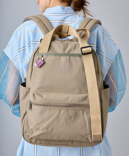 日本anello跨境尼龙布手提双肩包女轻便旅行背包女包耐磨学生书包