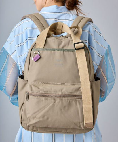 日本anello跨境尼龙布手提双肩包女轻便旅行背包女包耐磨学生书包