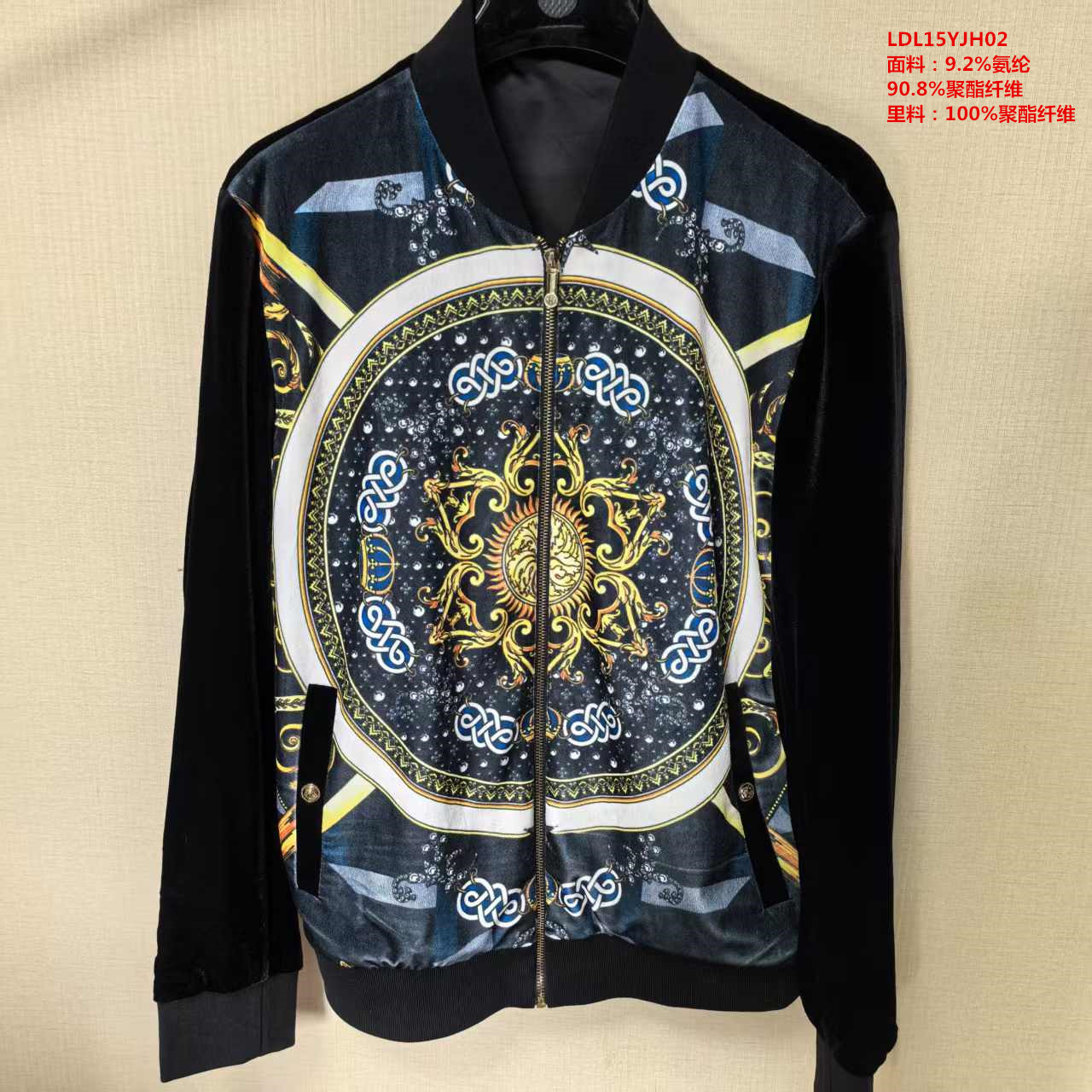 LDL15YJH02平绒面料夹克柔软舒适春秋款，适应两季，立体裁剪