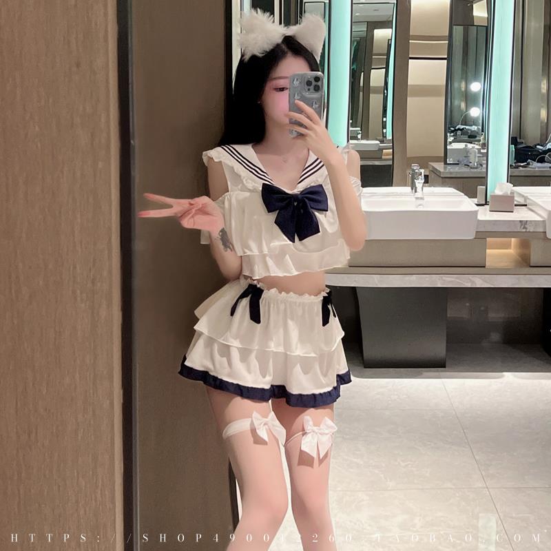 日系少女性感可爱学生装二次元jk制服套装纯欲风辣妹学院风水手服