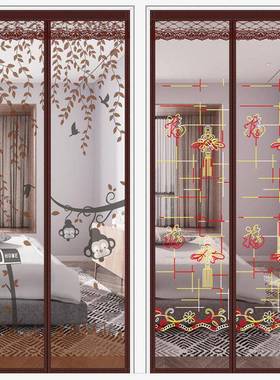 防蚊珠帘客厅隔间帘吊帘免打孔新款家用新型窗帘珠子门口门帘夏季