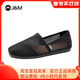 一脚蹬帆布鞋 jm快乐玛丽男鞋 网面透气镂空舒适懒人鞋 新款 935M 夏季