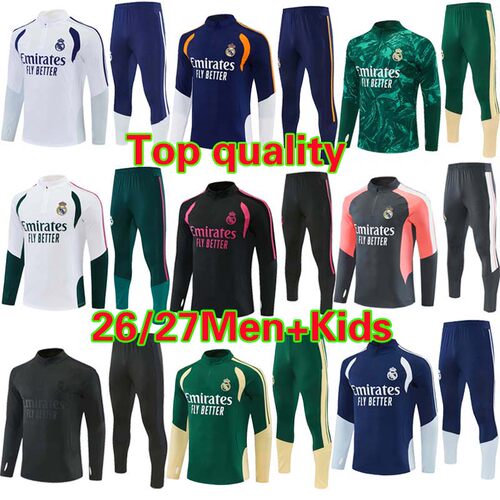 New Kids Men Real Madrid tracksuit training suit chandal kit