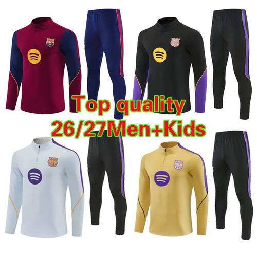 26-27 Soccer Jacket Barcelona Training Wear Soccer Jersey