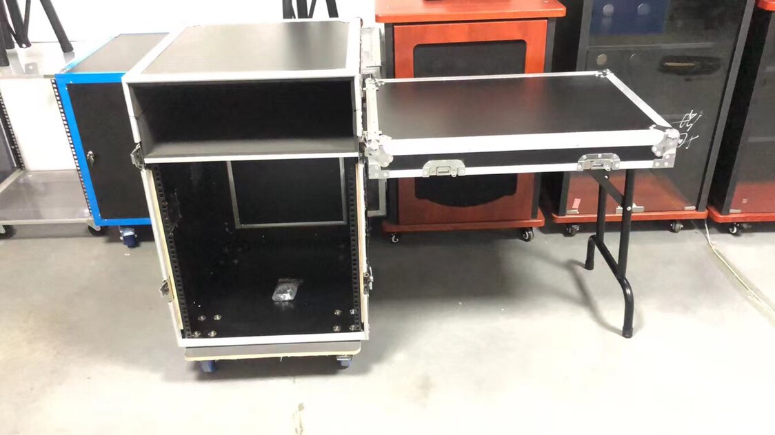 12u机柜加棉防震专业功放机柜调音台机架16u航空机柜移动航空箱