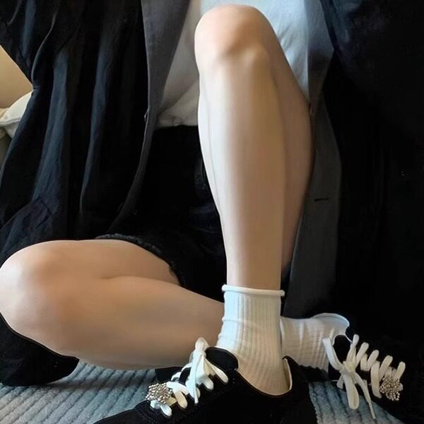 芭蕾德训鞋女2026春季新款复古黑色休闲板鞋系带百搭运动阿甘鞋女