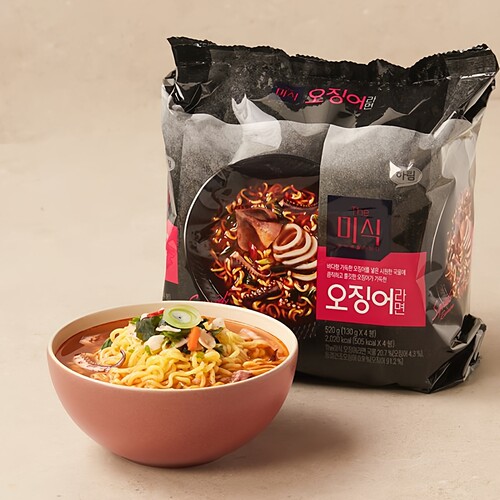 韩国夏林鱿鱼辣酱奶油方便面拌面