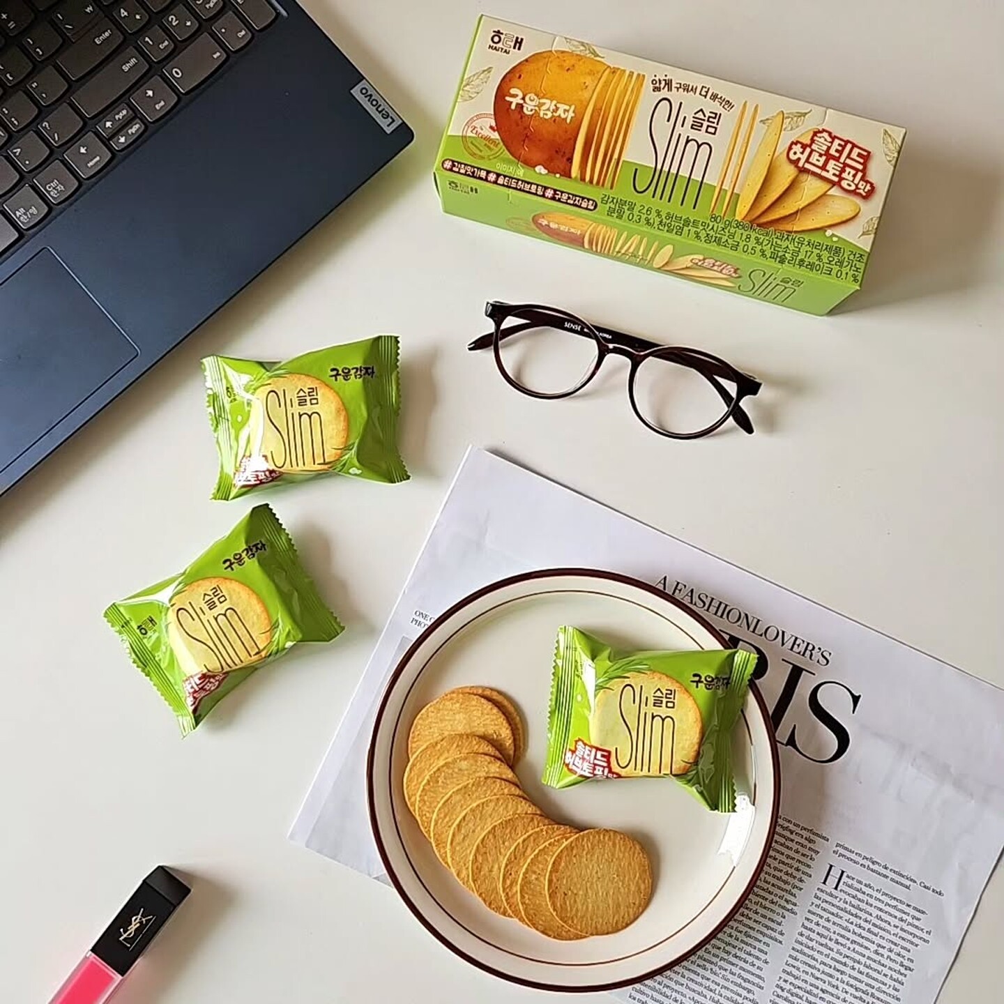 韩国零食海太土豆饼干马铃薯薄脆饼干咸味饼干儿童进口非油炸饼干