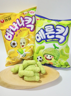 韩国进口农心nongshim香蕉哈密瓜味脆条儿童膨化解馋追剧零嘴零食