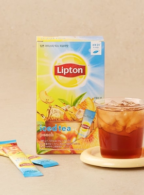 韩国进口立顿lipton水蜜桃柠檬冰红茶速溶冷泡茶泡水果茶夏季饮料