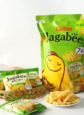 Calbee卡乐比jagabee佳可比淡盐酱油薯条追剧休闲零食解馋土豆条