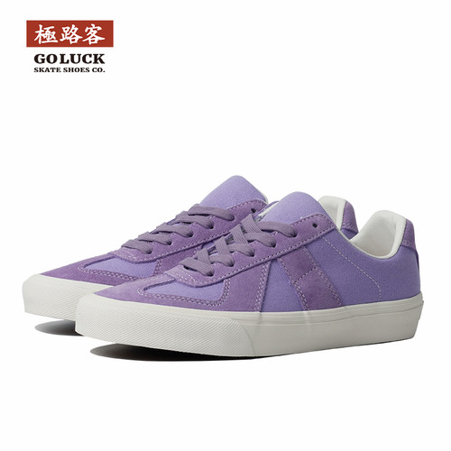 极路客春夏新款紫藤色德训鞋