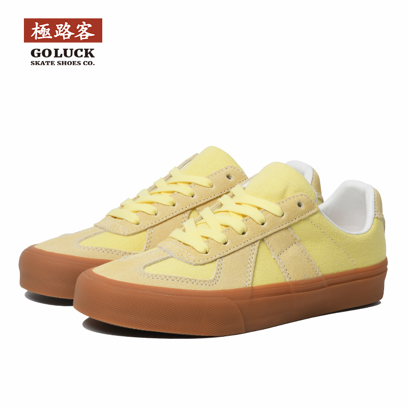 极路客鹅黄小清新德训鞋