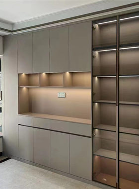定制轻奢高光亚克力肤感新中式